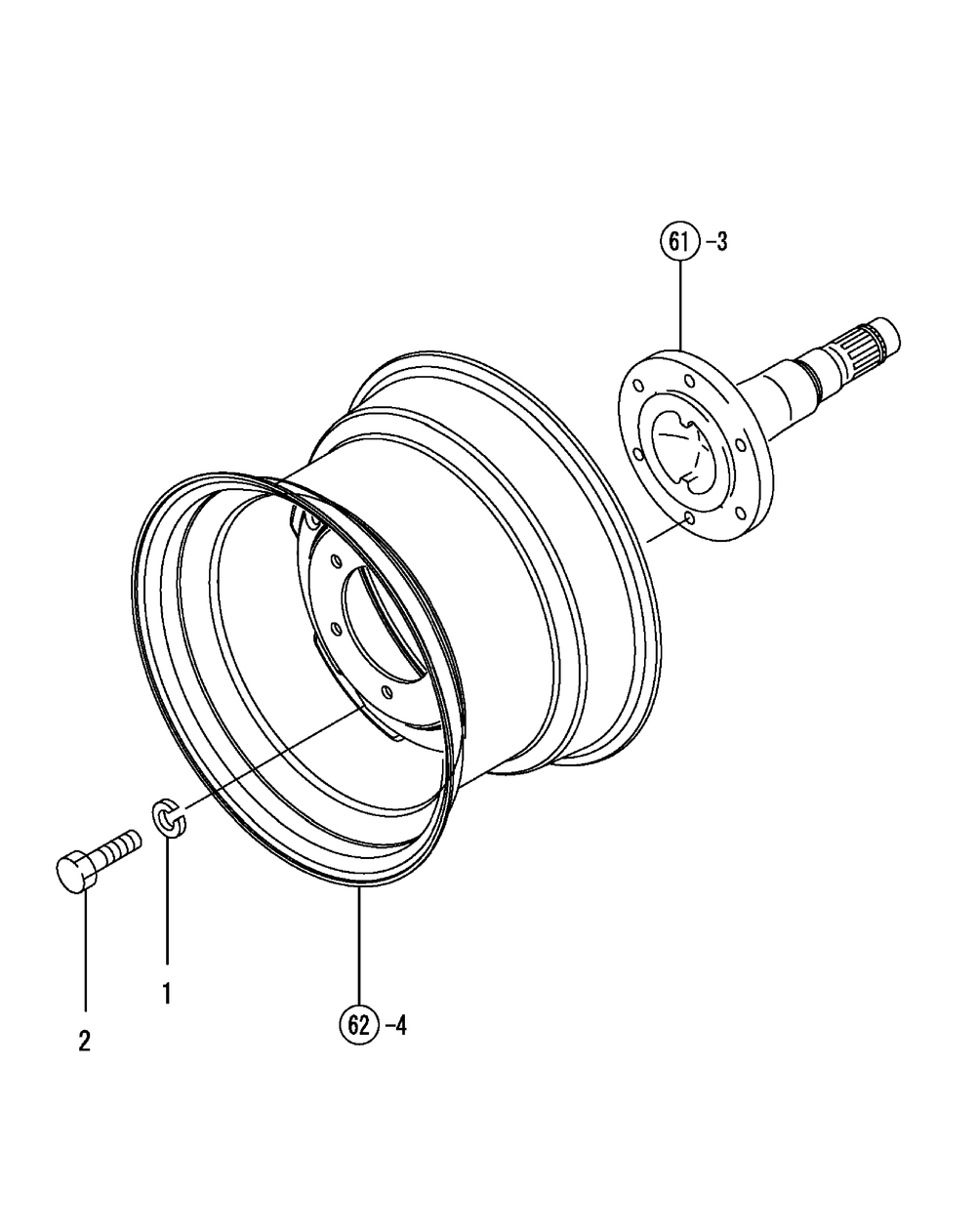 Hub Bolt, Rear Diagram and Parts List for SX3100 54ALB4S727-54ALB4SW727-54ALB4SX727-54ALB4SY727-54ALB4SZ727-54AMB4S727-54AMB4SW727-54AMB4SX727-54AMB4SY727-54AMB4SZ727 Cub Cadet Lawn Tractor